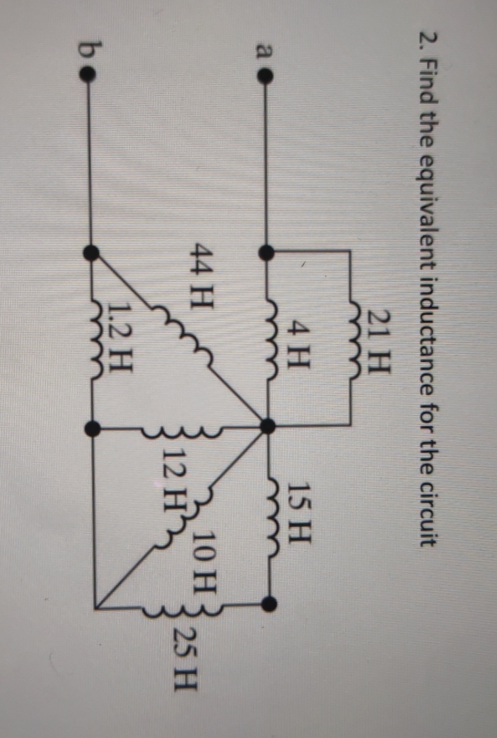 Find the equivalent inductance for the circuit