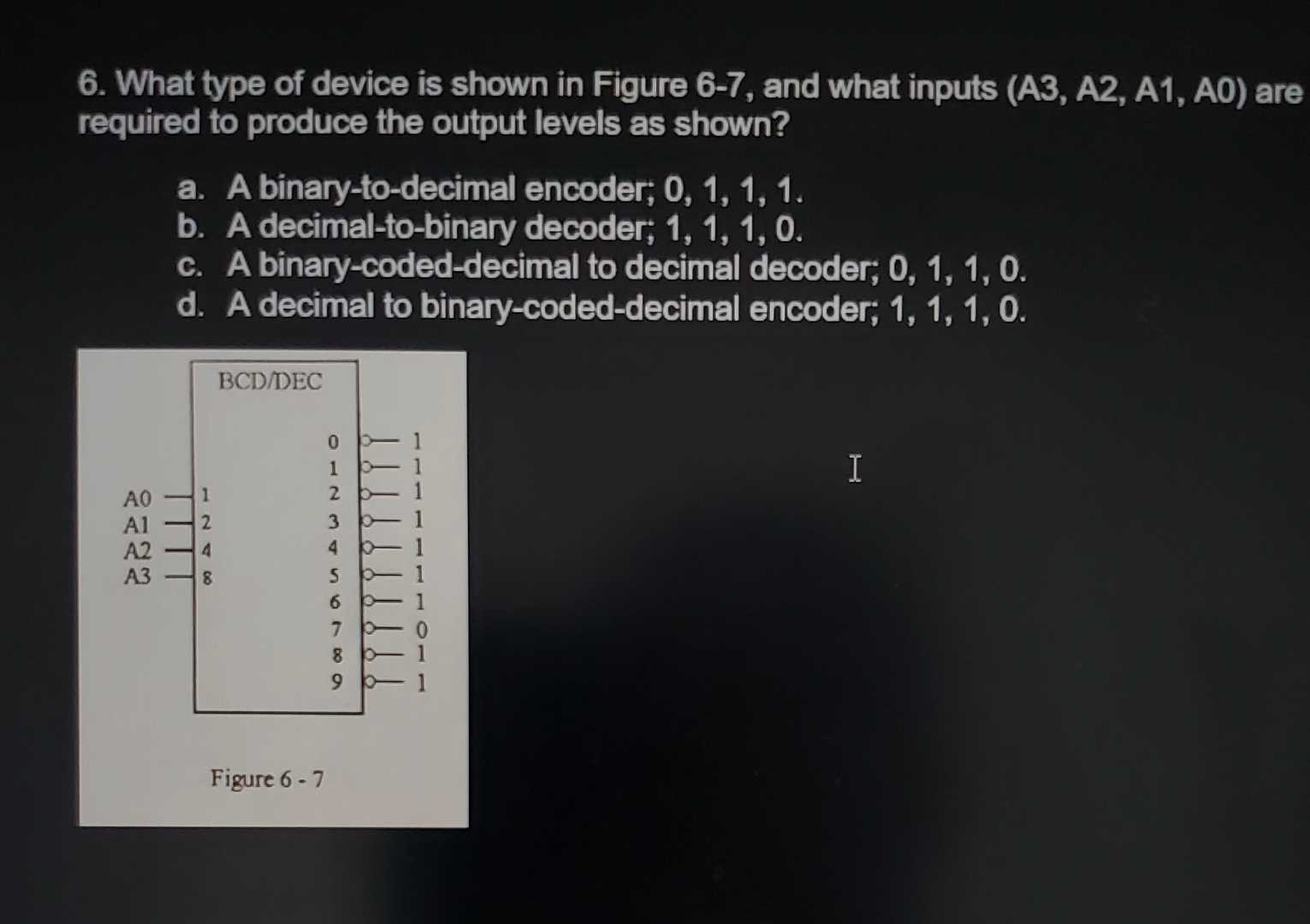 What type of device is shown in Figure 6 - 7 ,