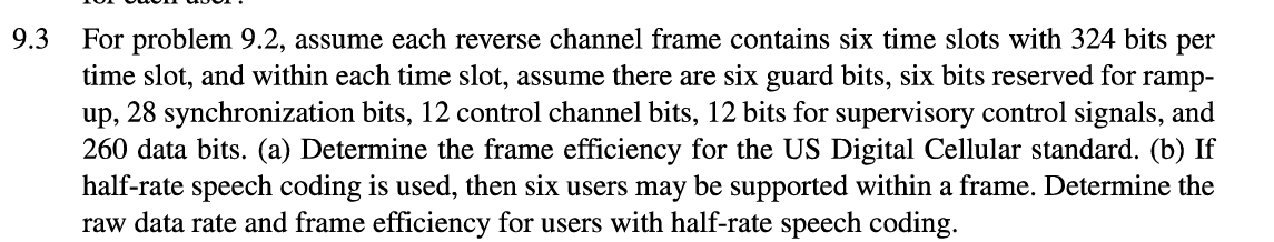 9 . 3 For problem 9 . 2 , assume each reverse