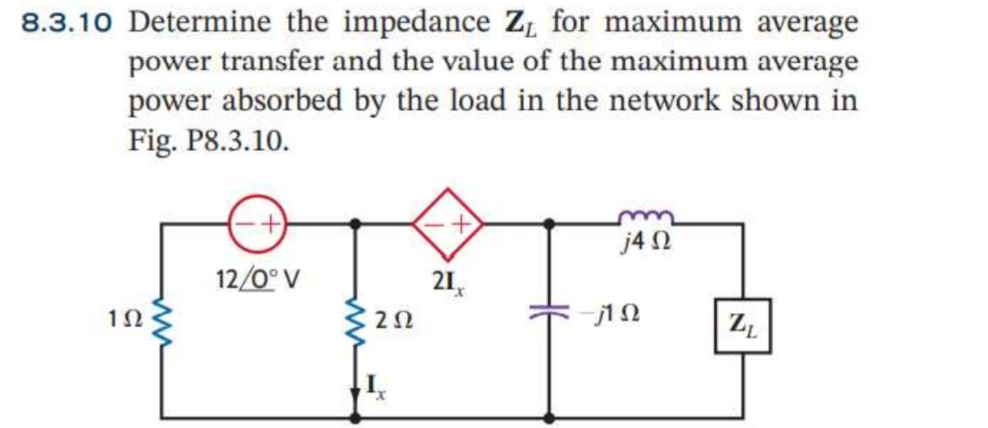 8 . 3 . 1 0 Determine the impedance Z L for