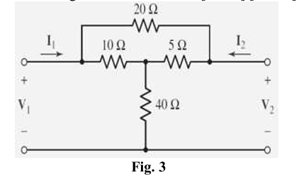 3 . Determine the y parameters for the two - port