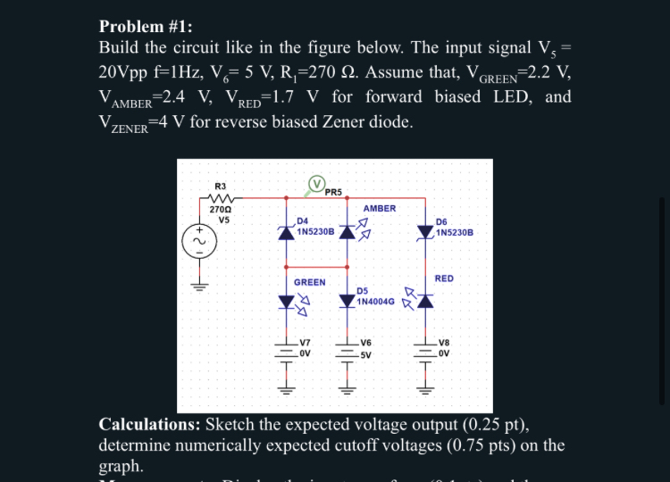Problem # 1 : Build the circuit like in the