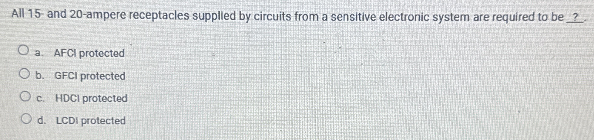 All 1 5 - and 2 0 - ampere receptacles supplied