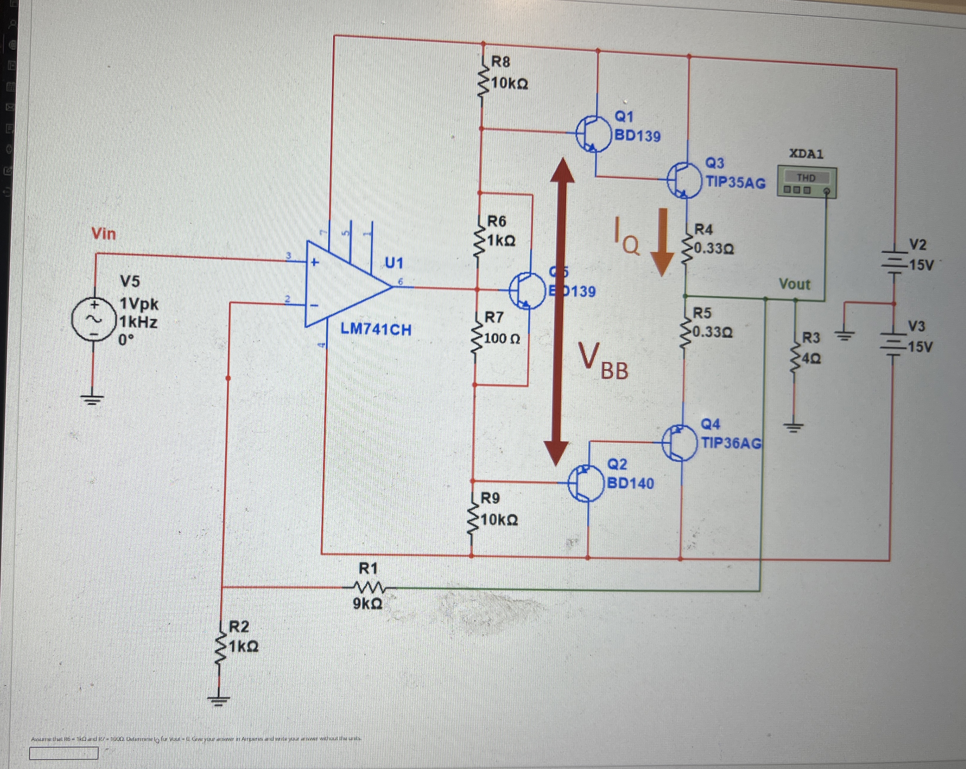 Assume R 6 = 1 kohm and R 7 = 1 0 0 ohm Determine