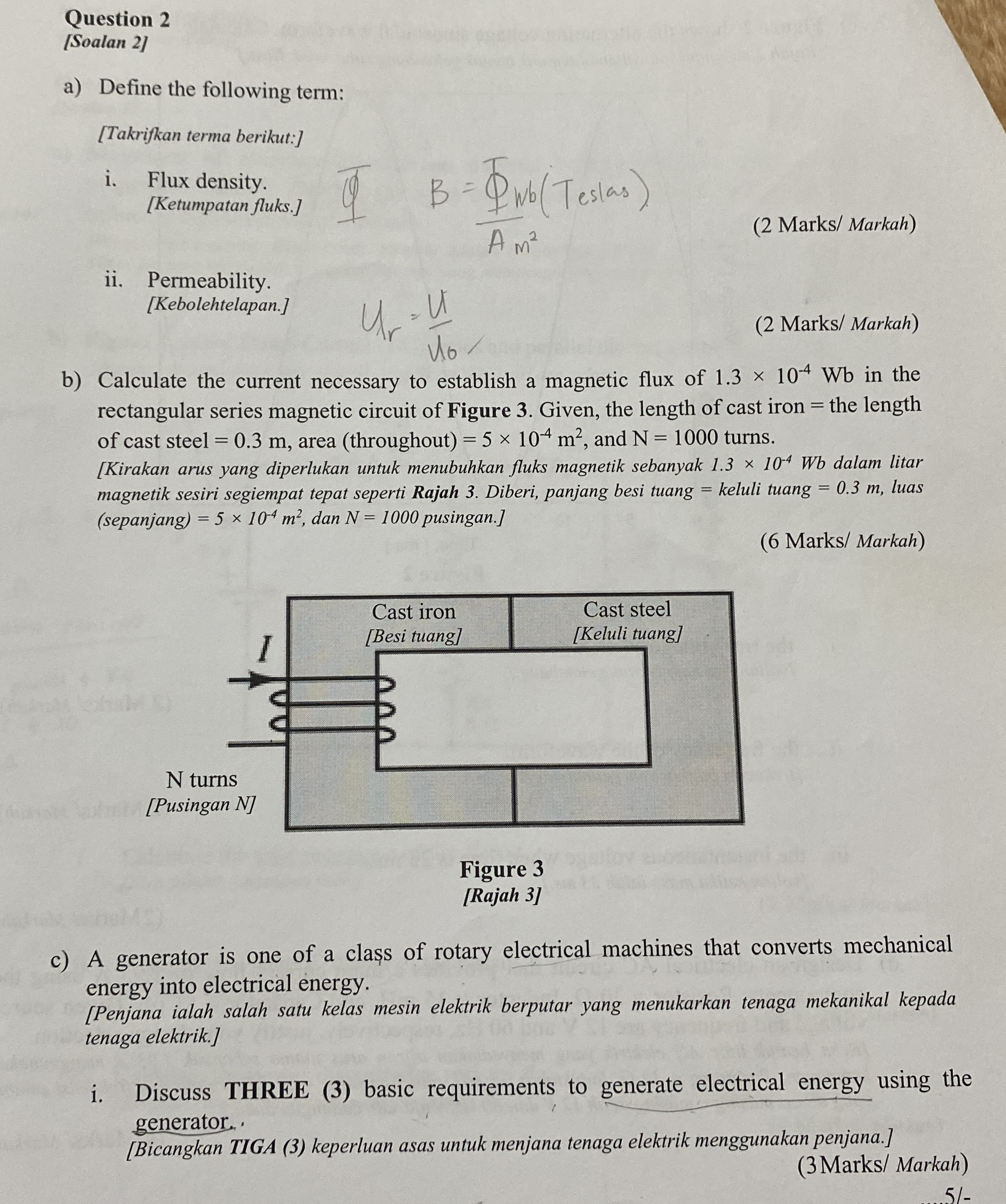 Question 2 [ Soalan 2 ] a ) Define the following