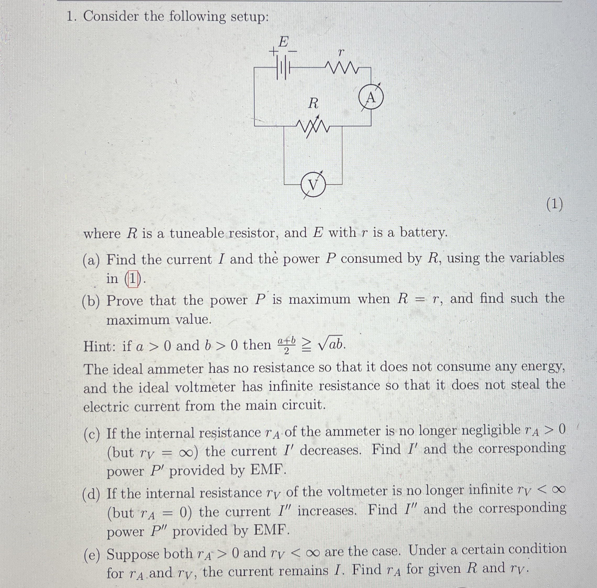 Consider the following setup: where R is a