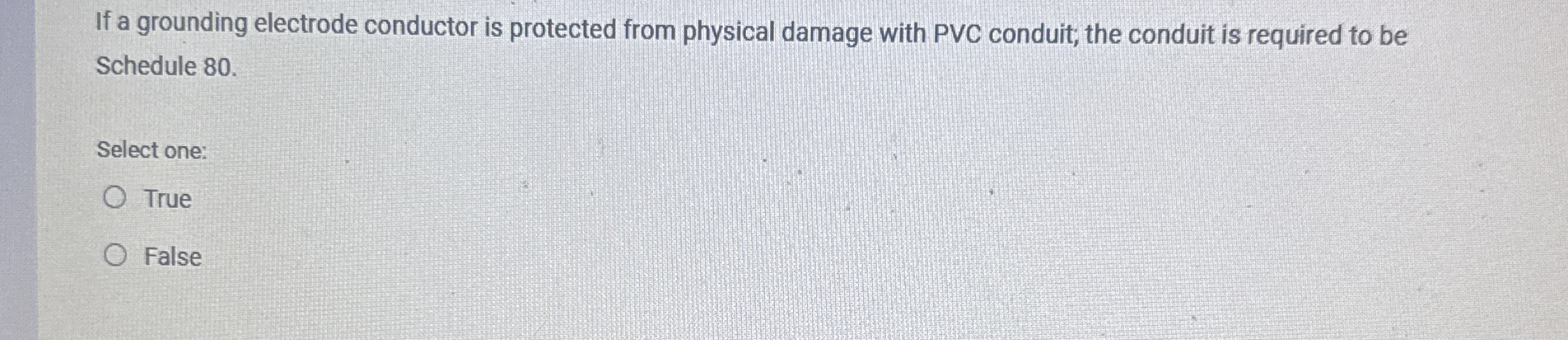 If a grounding electrode conductor is protected