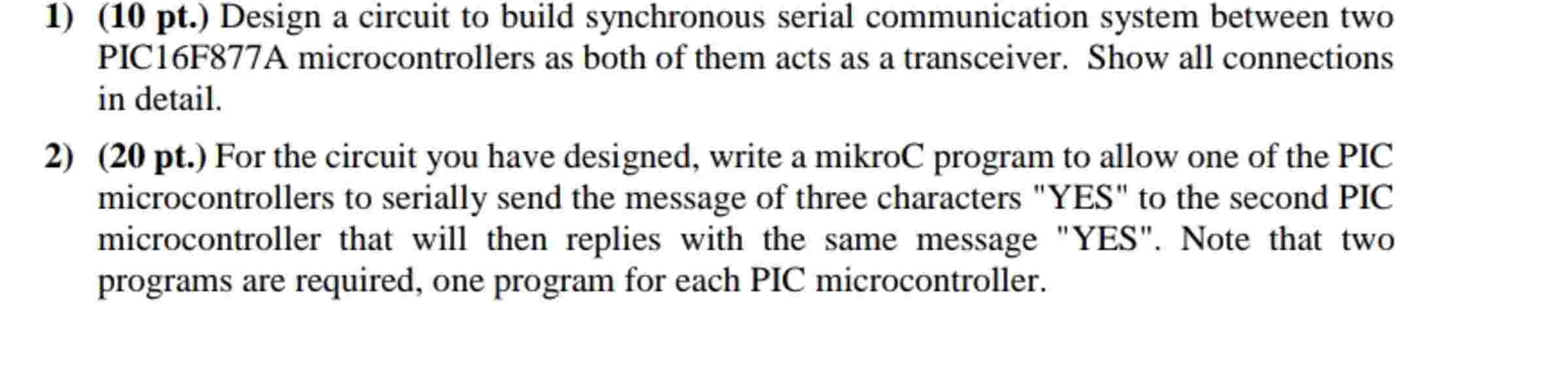 1 ) ( 1 0 pt . ) Design a circuit to build