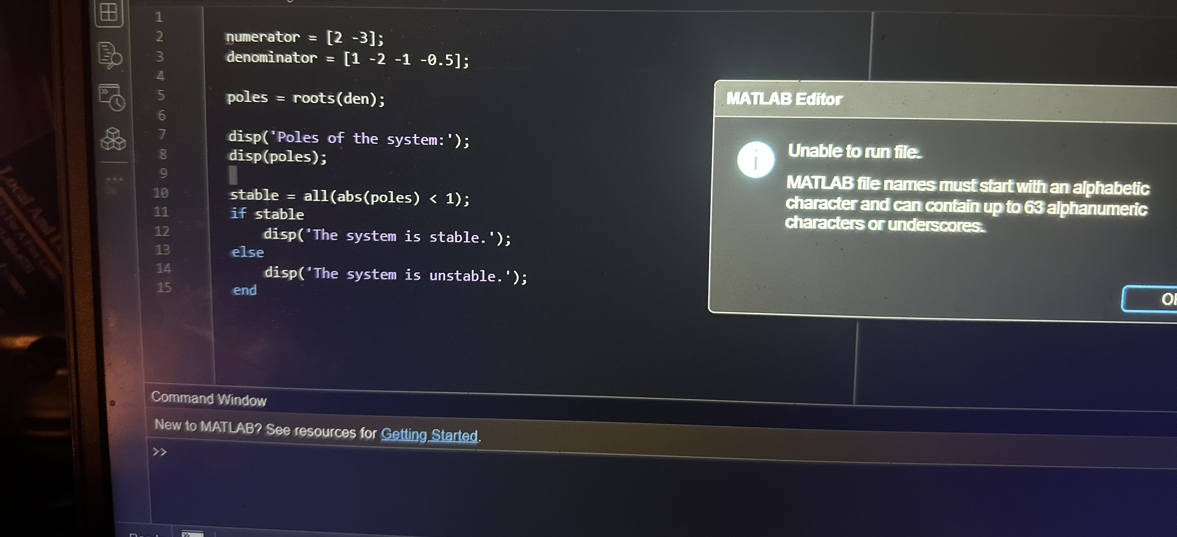 The transfer function of a system is given by H (