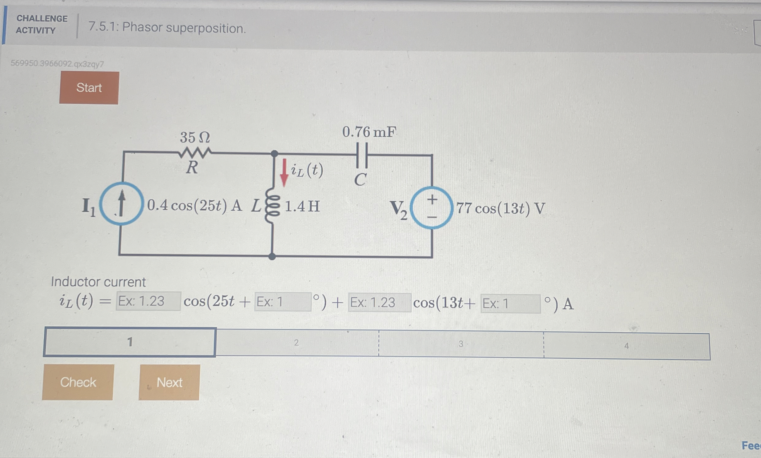 CHALLENGE ACTIVITY 7 . 5 . 1 : Phasor