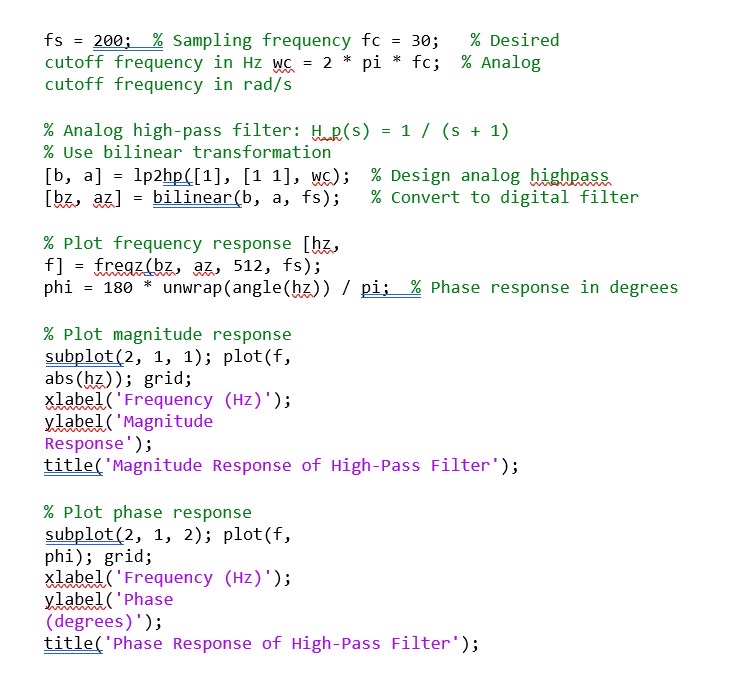 Send me screen shoot of Matlab result of the