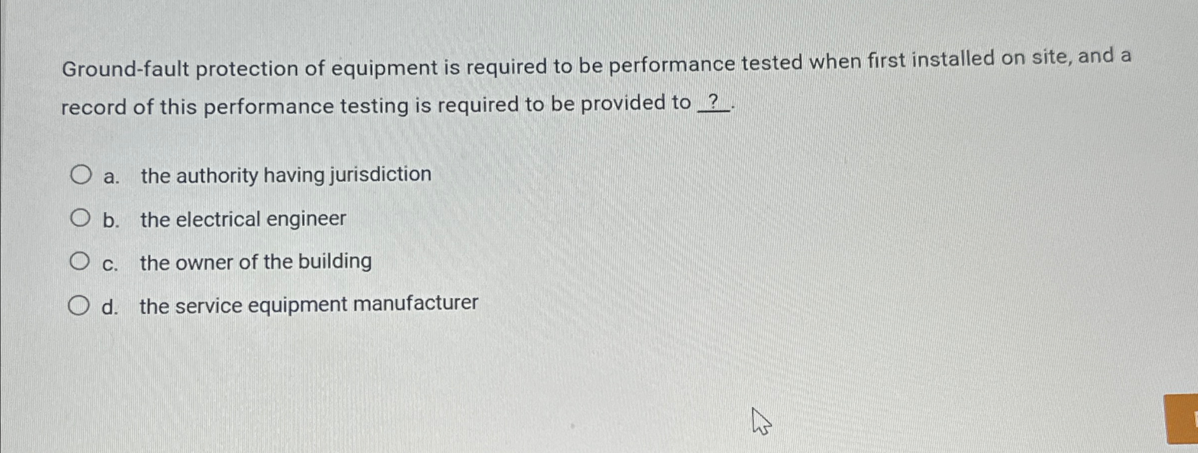 Ground - fault protection of equipment is