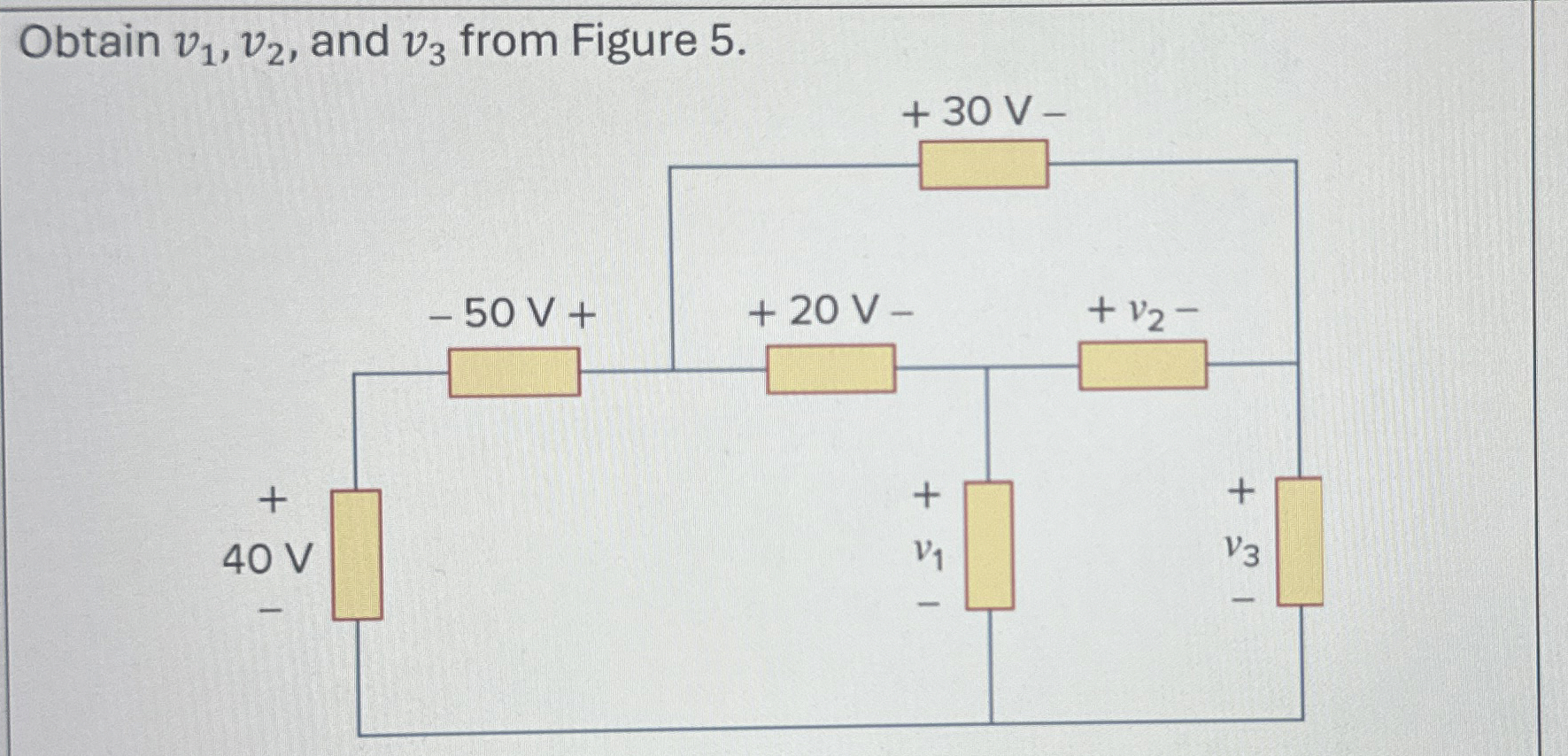 Obtain v 1 , v 2 , and v 3 from Figure 5