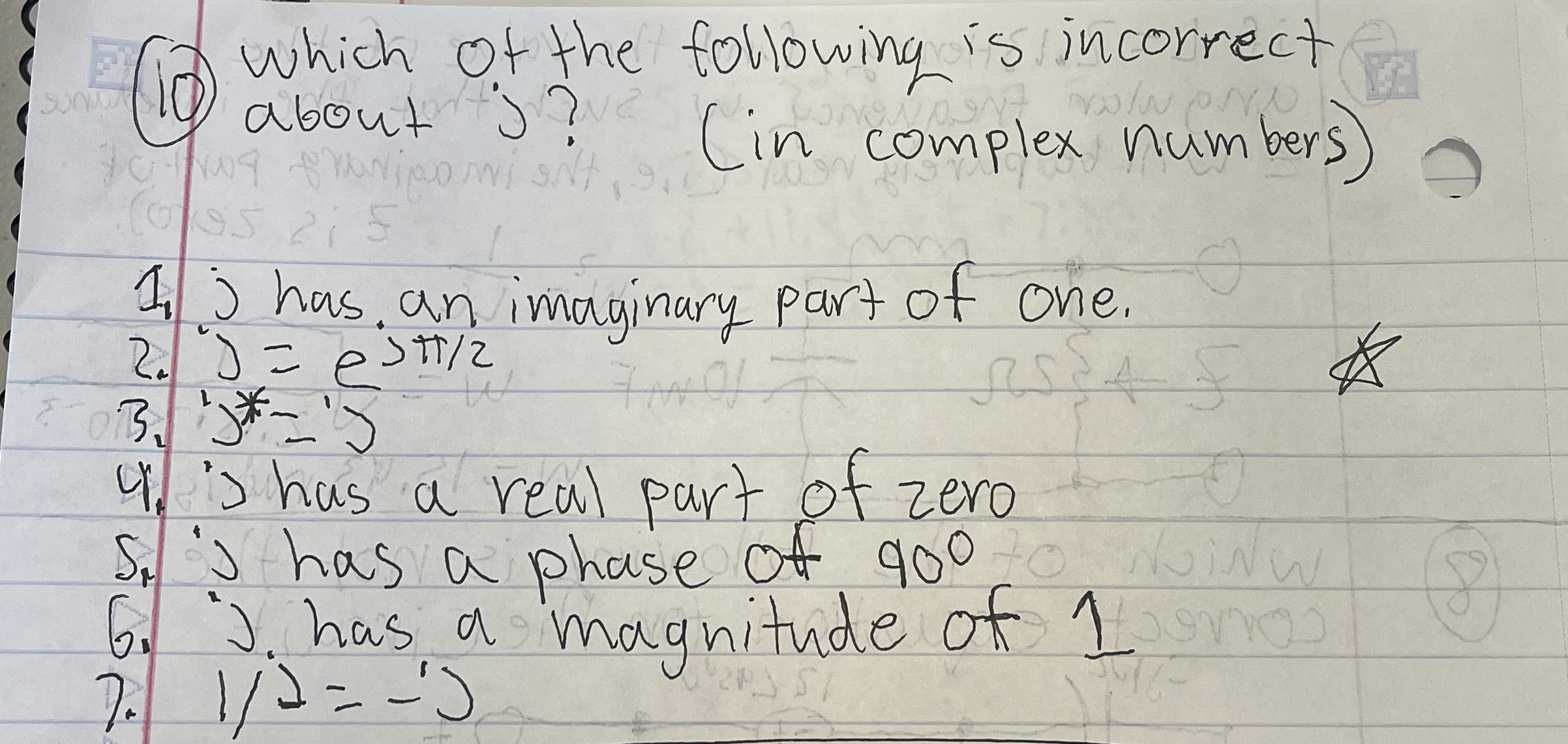 ( 1 0 ) which of the following is incorrect about