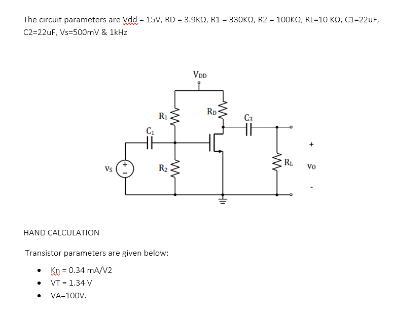 Draw the dc equivalent circuit of this circuit