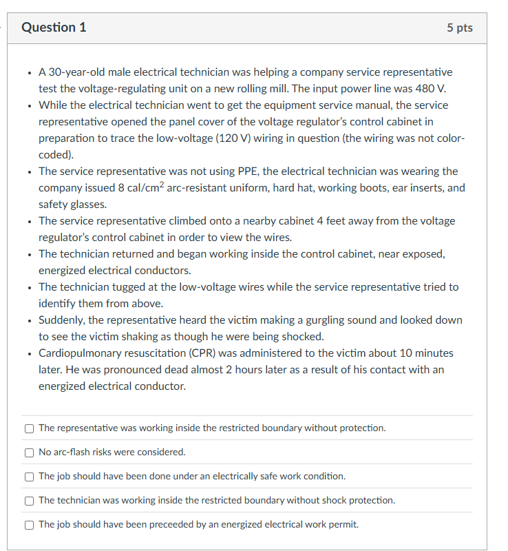 Question 1 5 pts - A 3 0 - year - old male