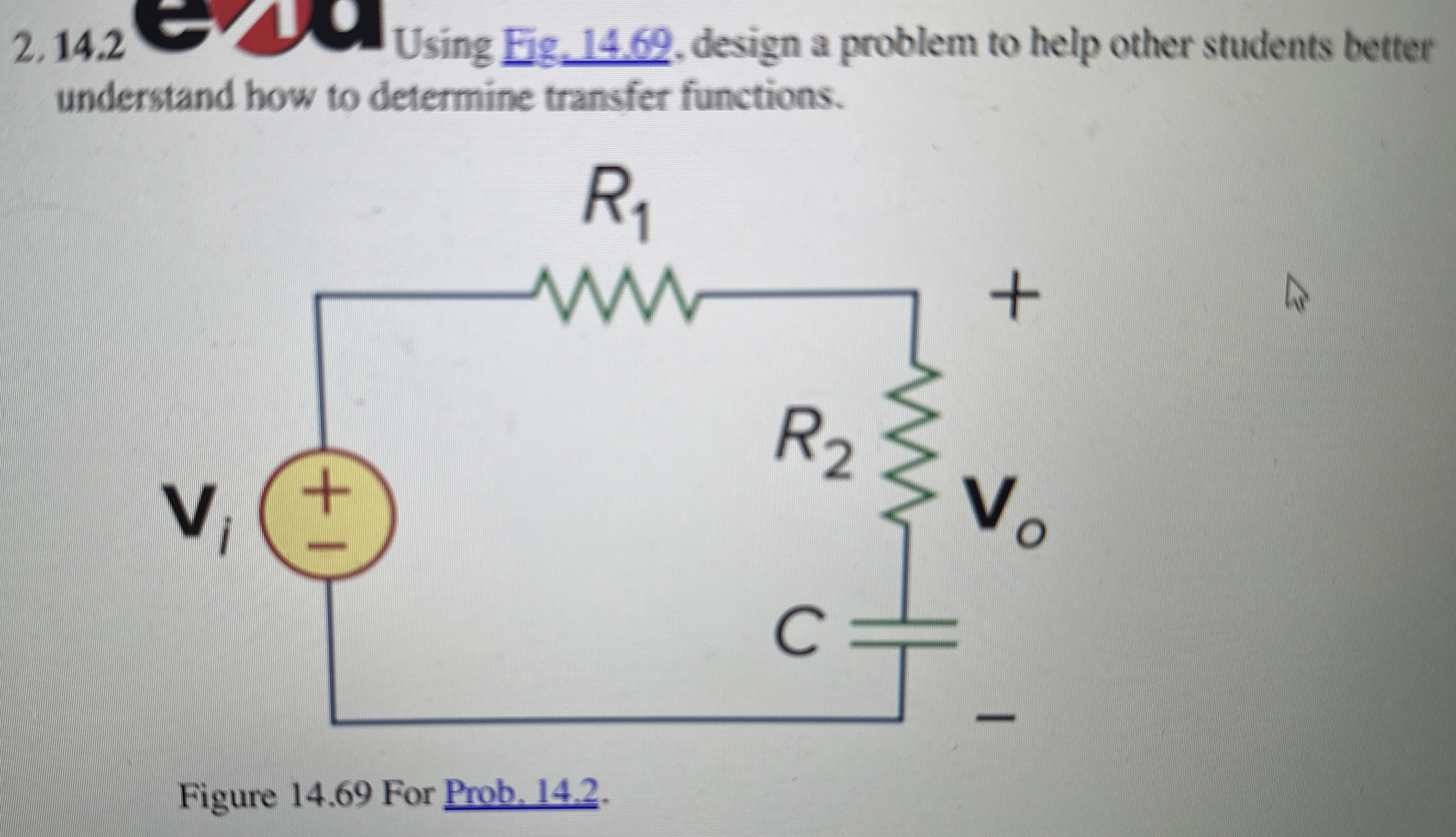 2 . 1 4 . 2 Using Eg _ 1 4 . 6 9 , design a