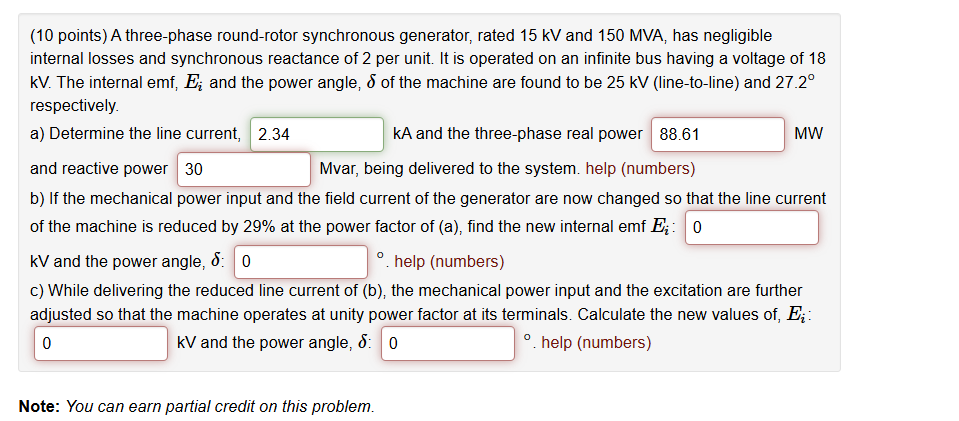 ( 1 0 points ) A three - phase round - rotor