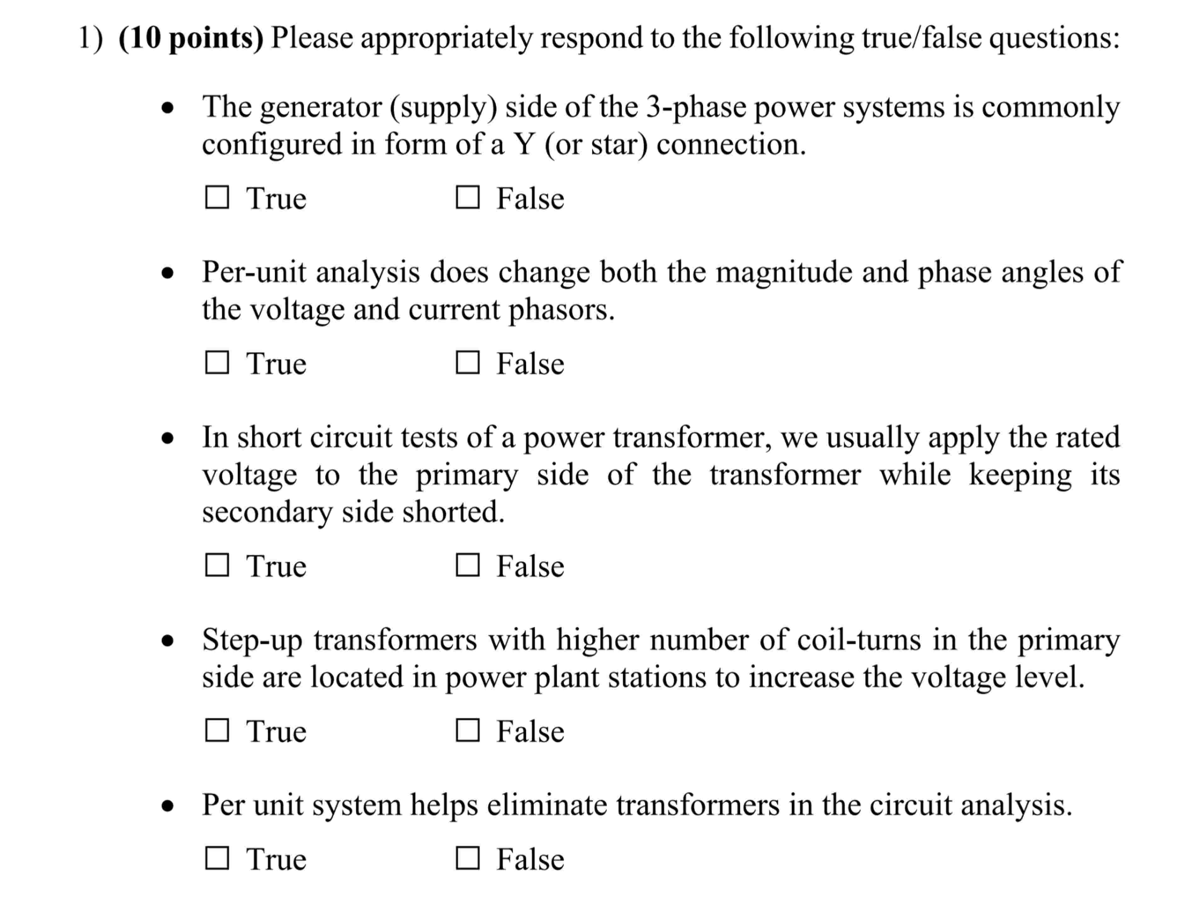 1 ) ( 1 0 points ) Please appropriately respond