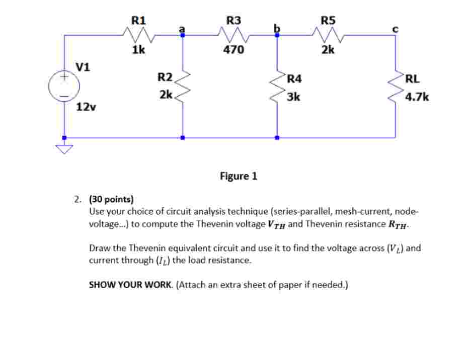 Figure 1 2 . ( 3 0 points ) Use your choice of