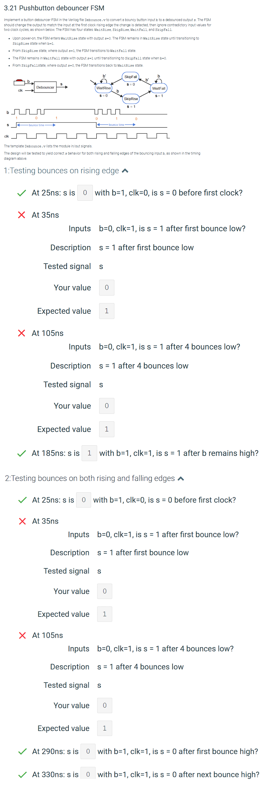 I need help implementing this FSM in verilog.