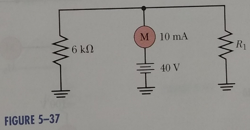 FIGURE 5 - 3 7 Find the value of R 1