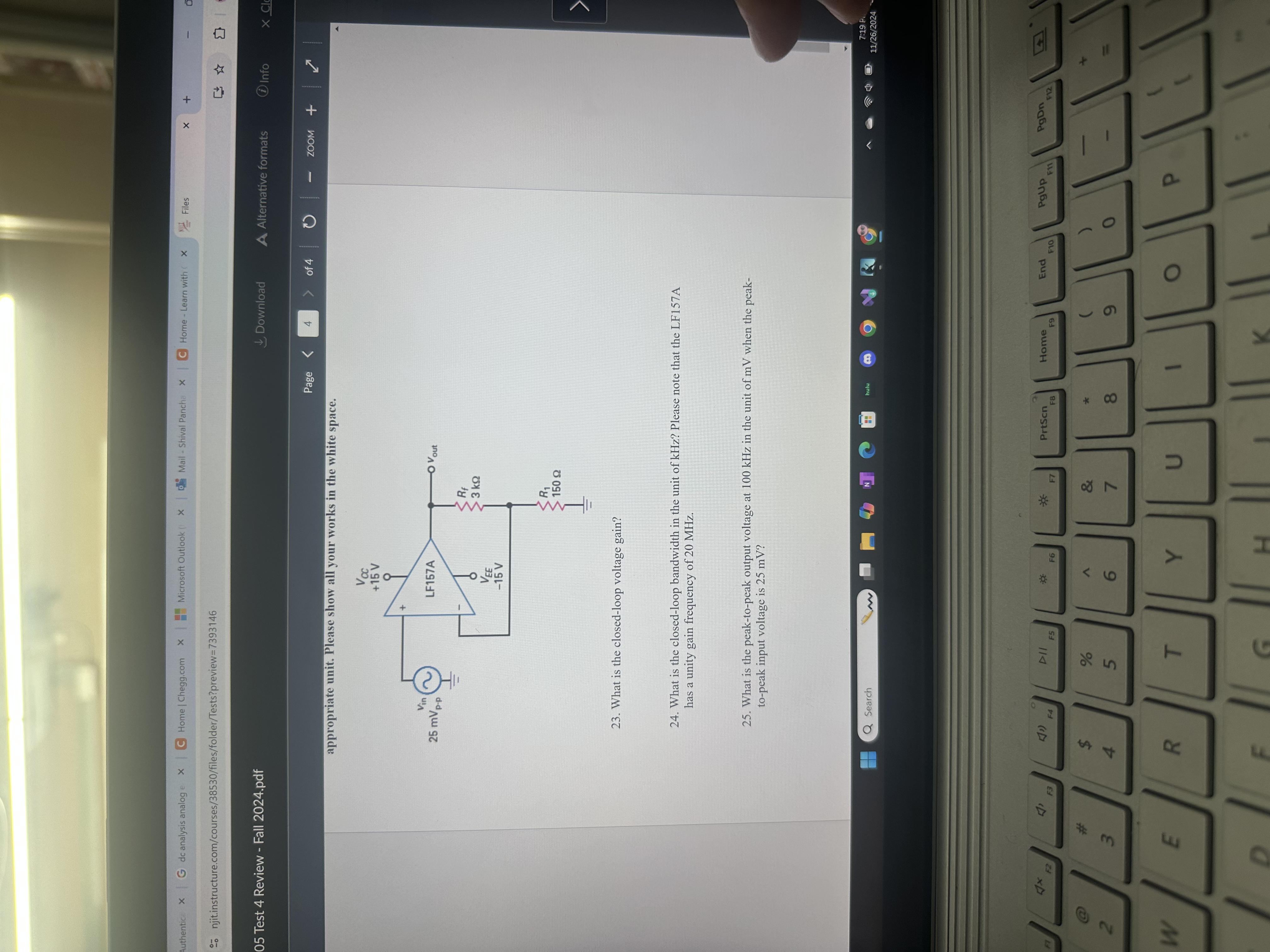 Authentice dc analysis analog e Home / Chegg.com