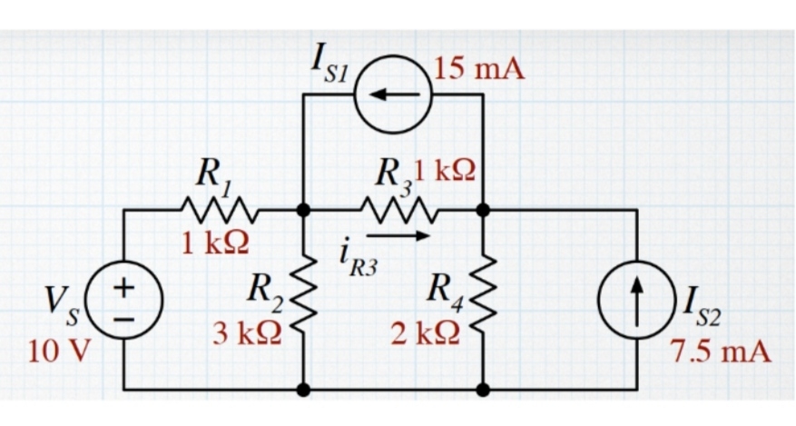 find iR 3 using superposition