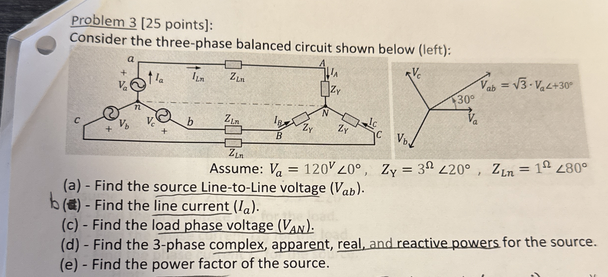 Problem 3 [ 2 5 points ] : Consider the three -