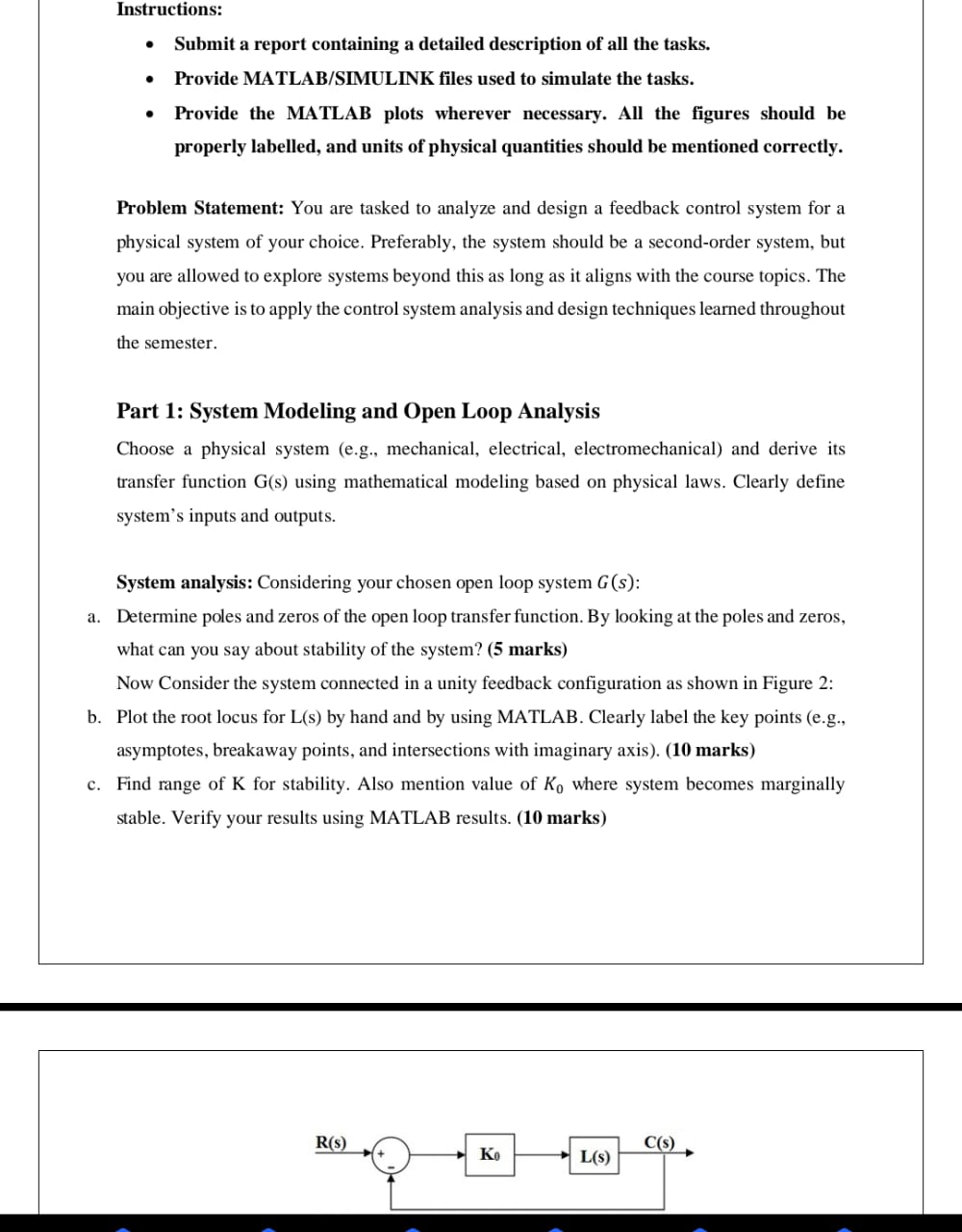 Instructions: - Submit a report containing a