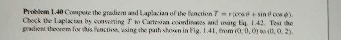 Problem 1 . + 0 Compute the gradient and