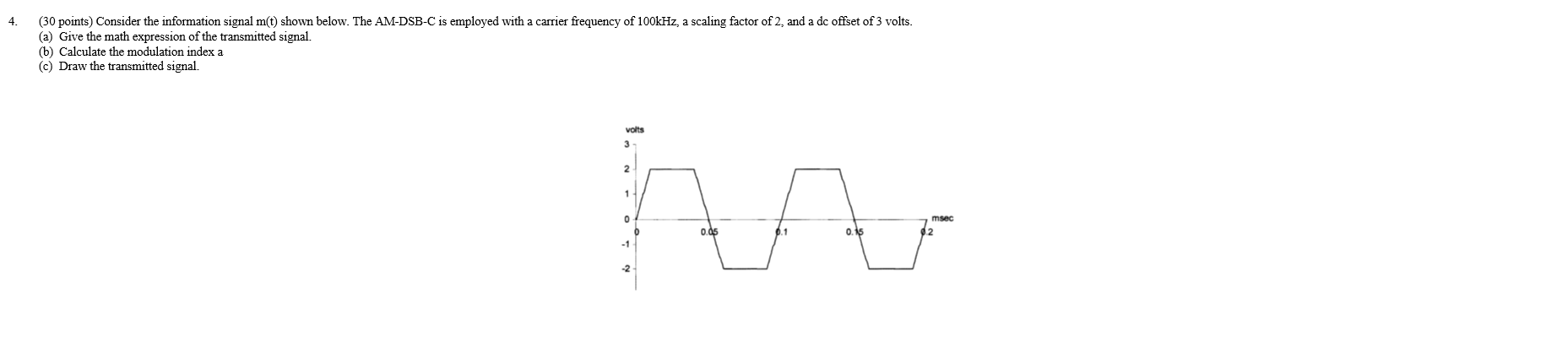 4 . ( 3 0 points ) Consider the information