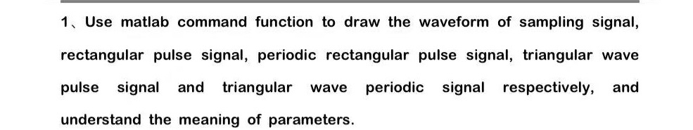 Use matlab command function to draw the waveform