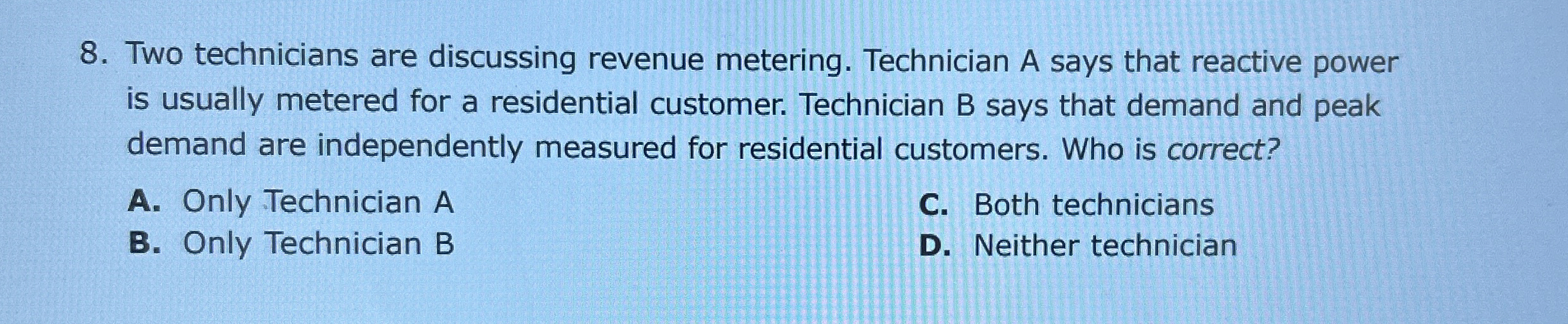 Two technicians are discussing revenue metering.