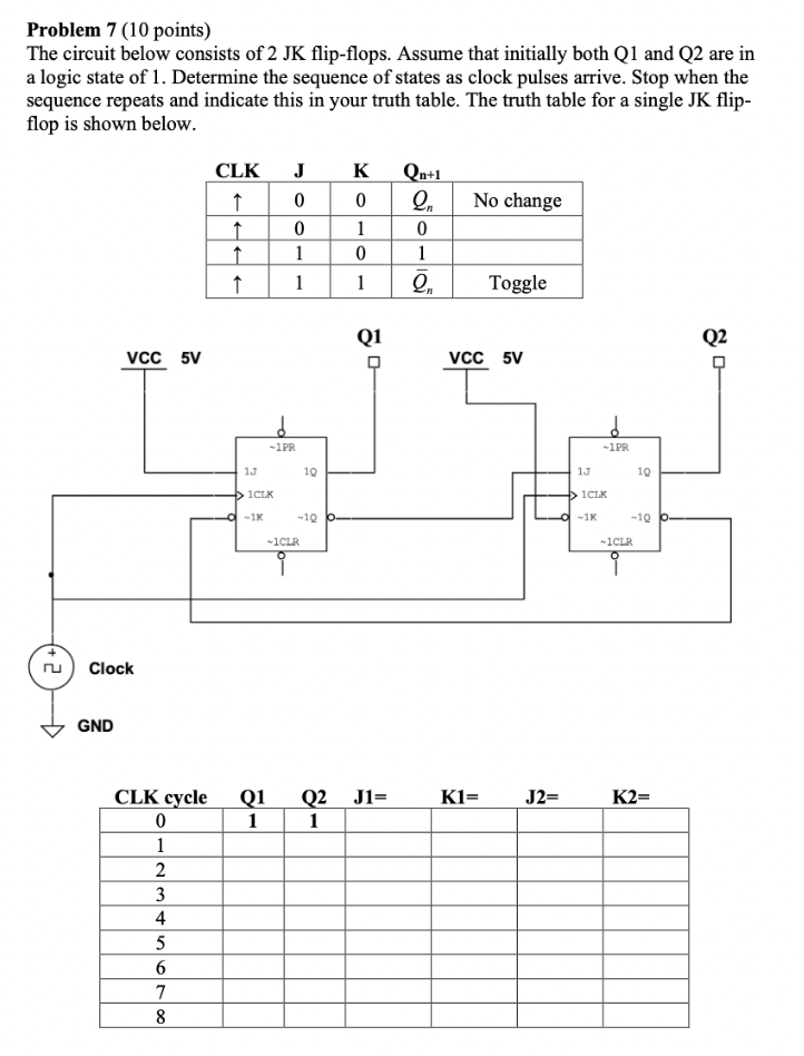 Problem 7 ( 1 0 points ) The circuit below