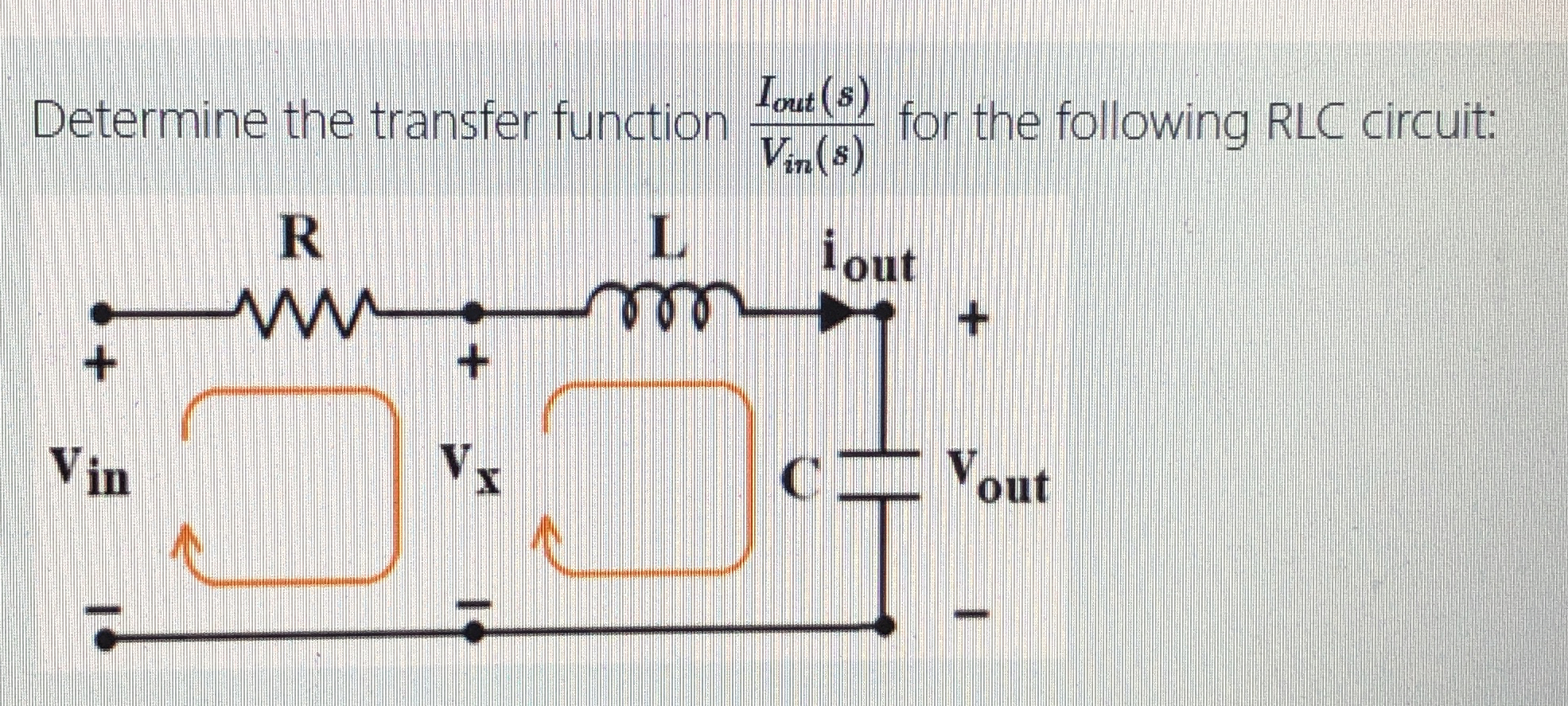 Determine the transfer function I o u t ( s ) V i