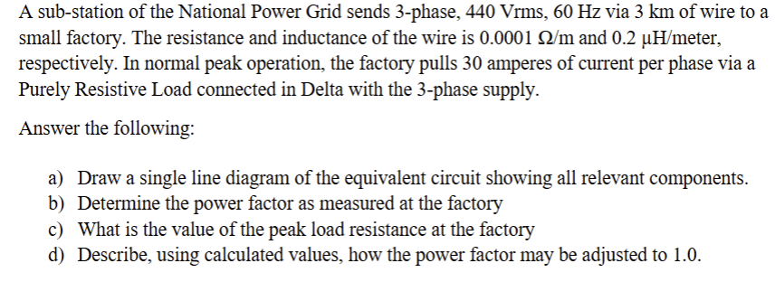 A sub - station of the National Power Grid sends