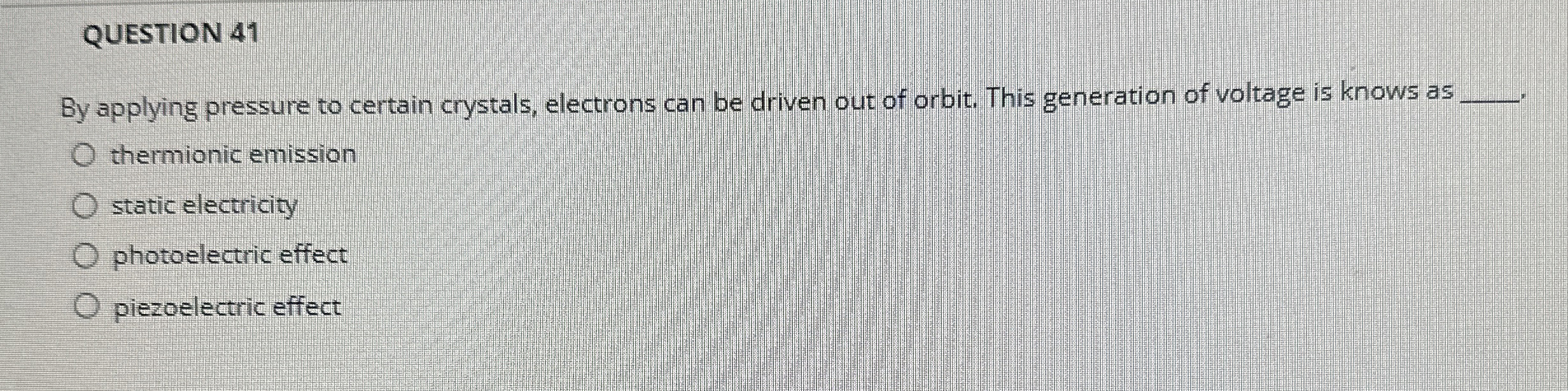 QUESTION 4 1 By applying pressure to certain