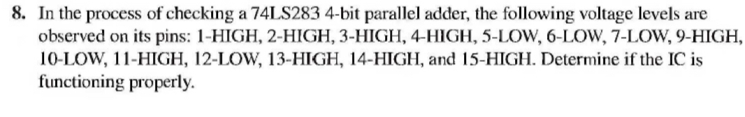 In the process of checking a 7 4 LS 2 8 3 4 - bit