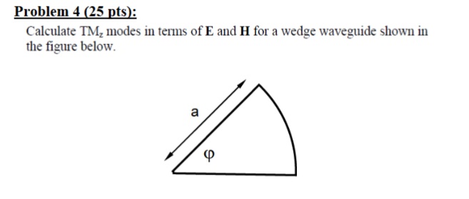 Problem 4 ( 2 5 pts ) : Calculate TM _ ( z )