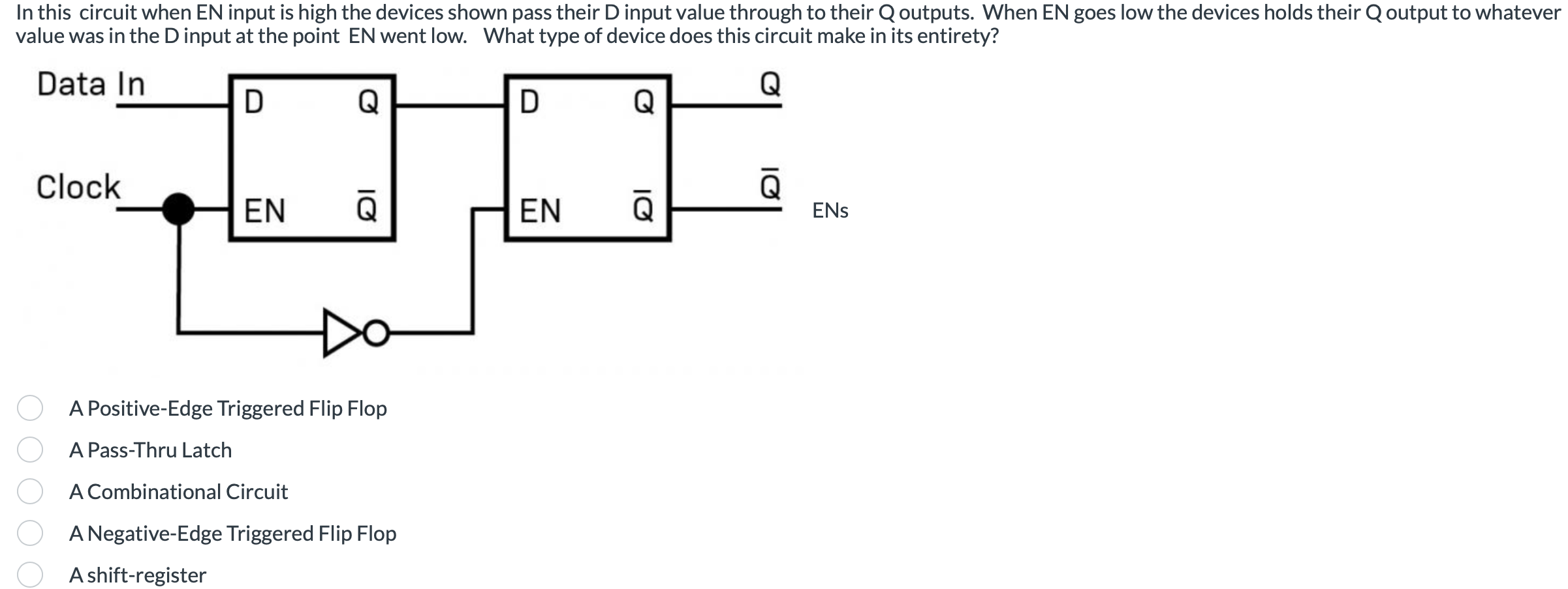 In this circuit when EN input is high the devices