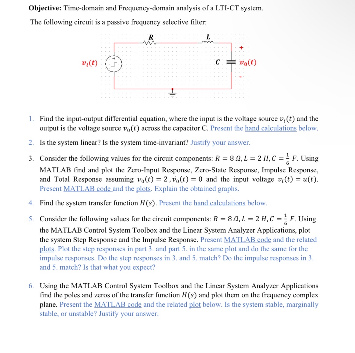 Objective: Time - domain and Frequency - domain