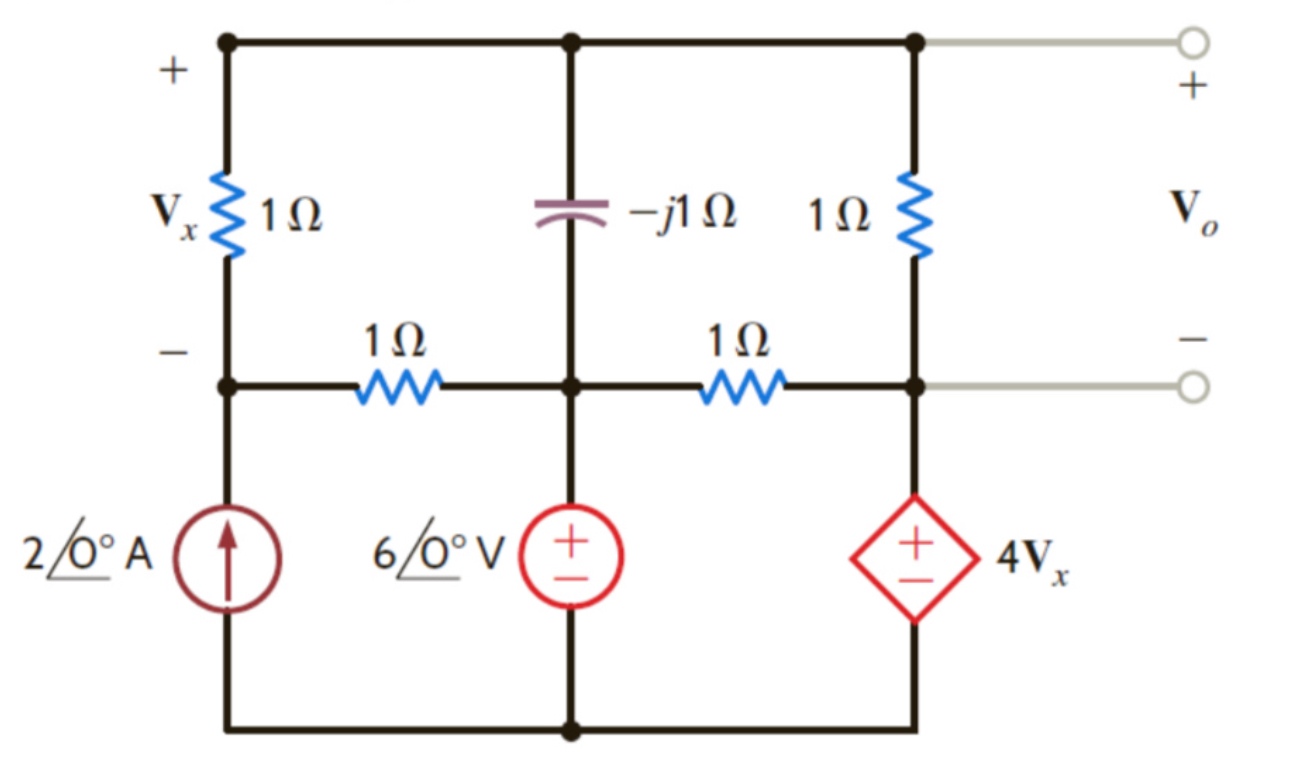 Find the value of Vo , in the circuit using