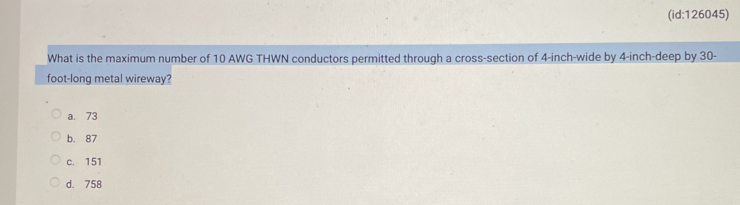 ( id: 1 2 6 0 4 5 ) What is the maximum number of