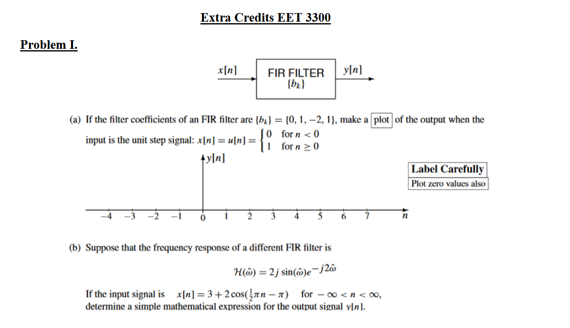 Extra Credits EET 3 3 0 0 Problem I. ( a ) If the