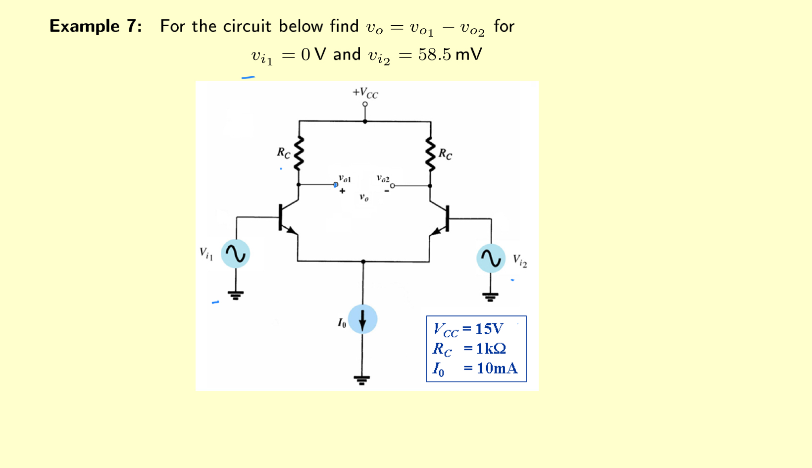 Example 7 : For the circuit below find v o = v o