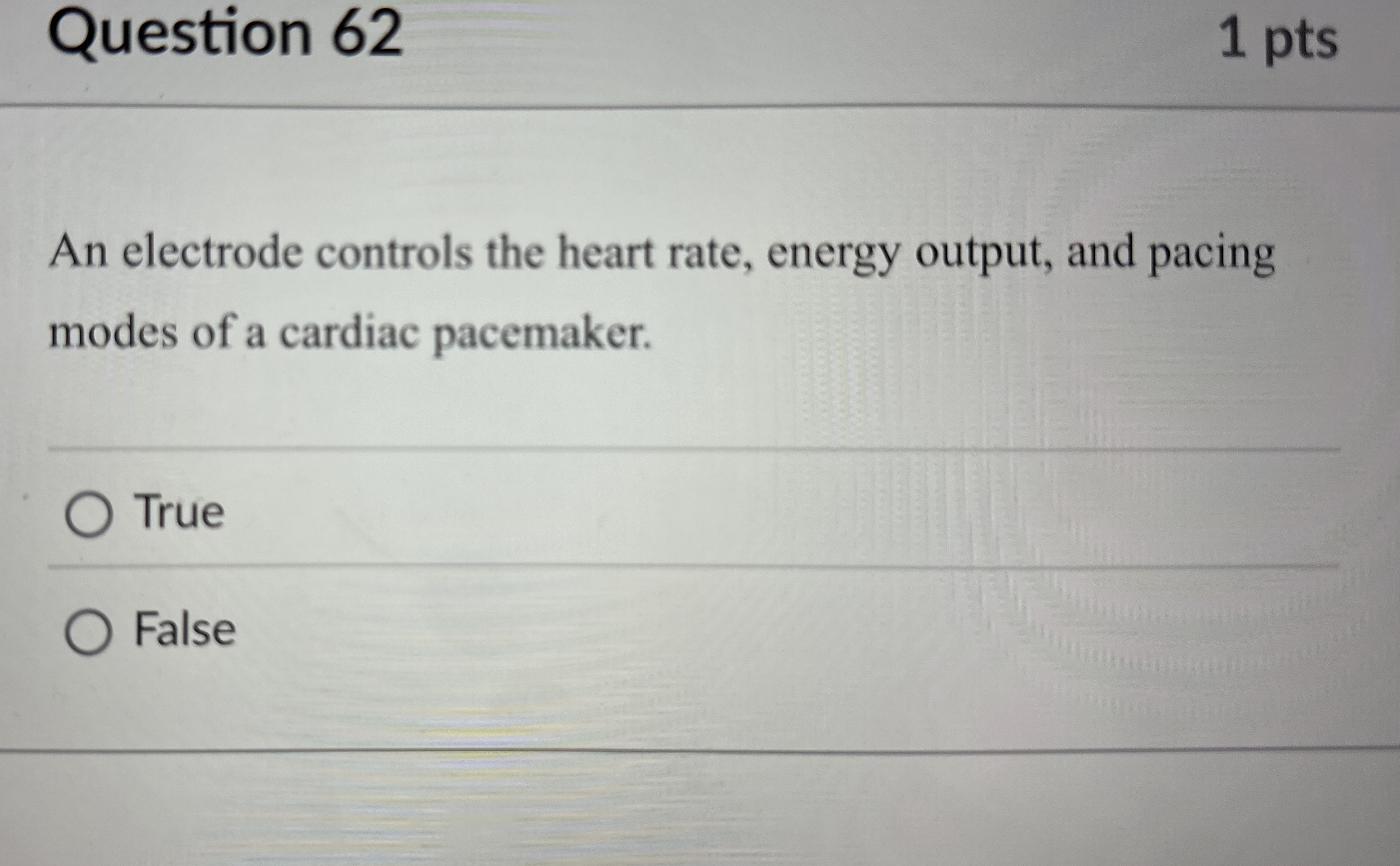 Question 6 2 1 pts An electrode controls the