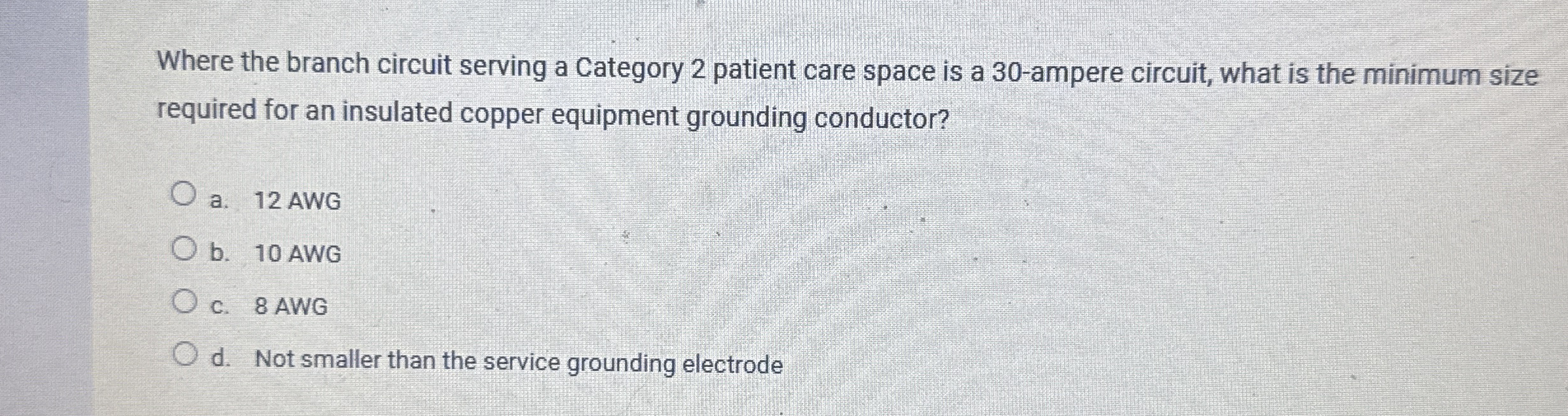 Where the branch circuit serving a Category 2