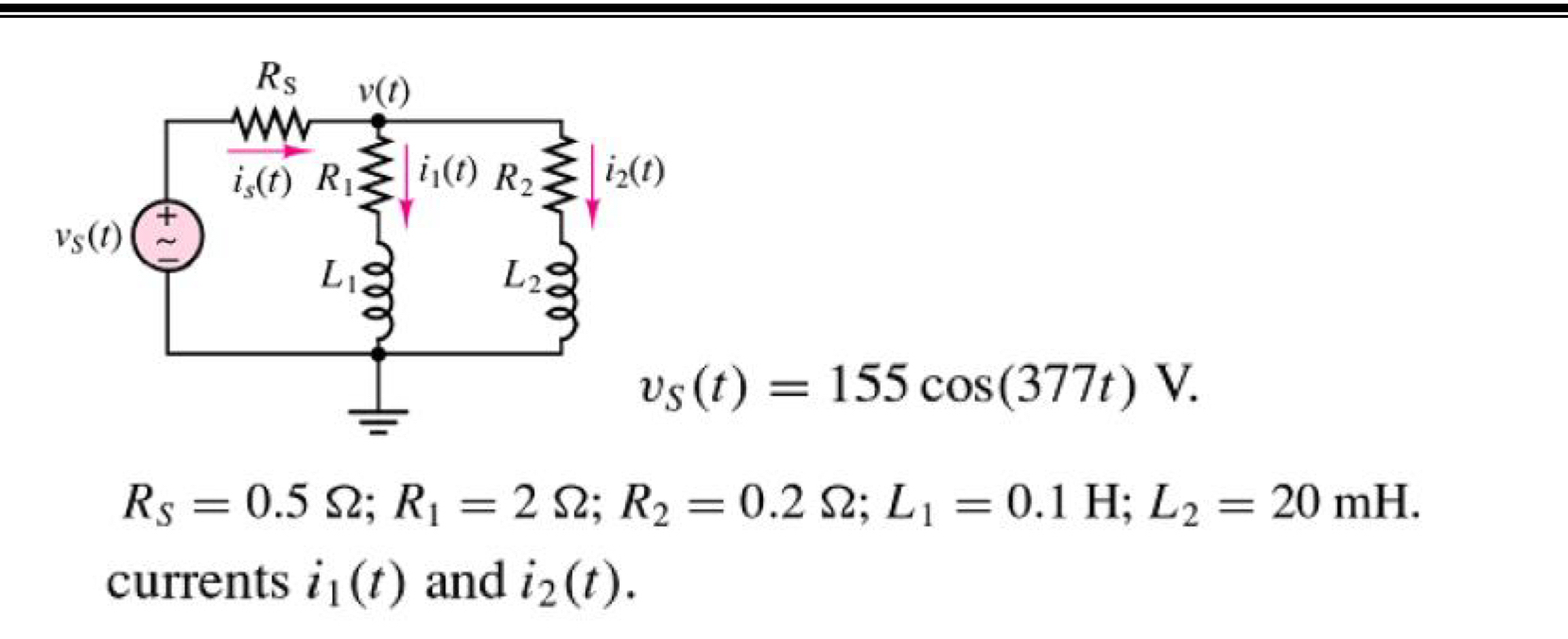 R S = 0 . 5 ; R 1 = 2 ; R 2 = 0 . 2 ; L 1 = 0 . 1