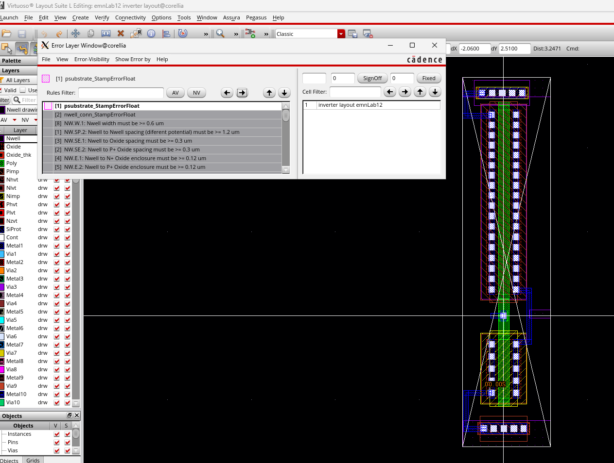 Virtuoso Layout Suite L Editing: emnLab 1 2